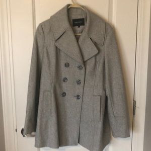 Nine West Pea Coat - Grey - Sz 12